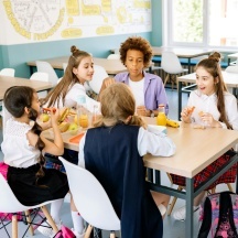 kids in lunchroom pexels-yankrukov-8617514
