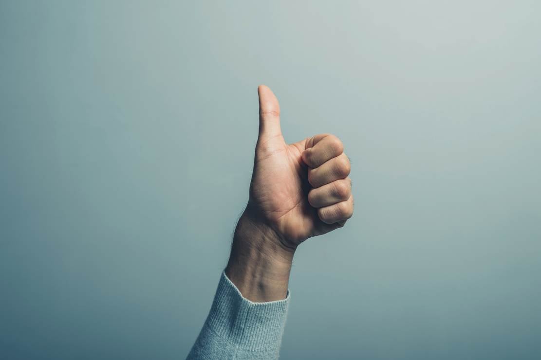 Data management strategy thumbs up7