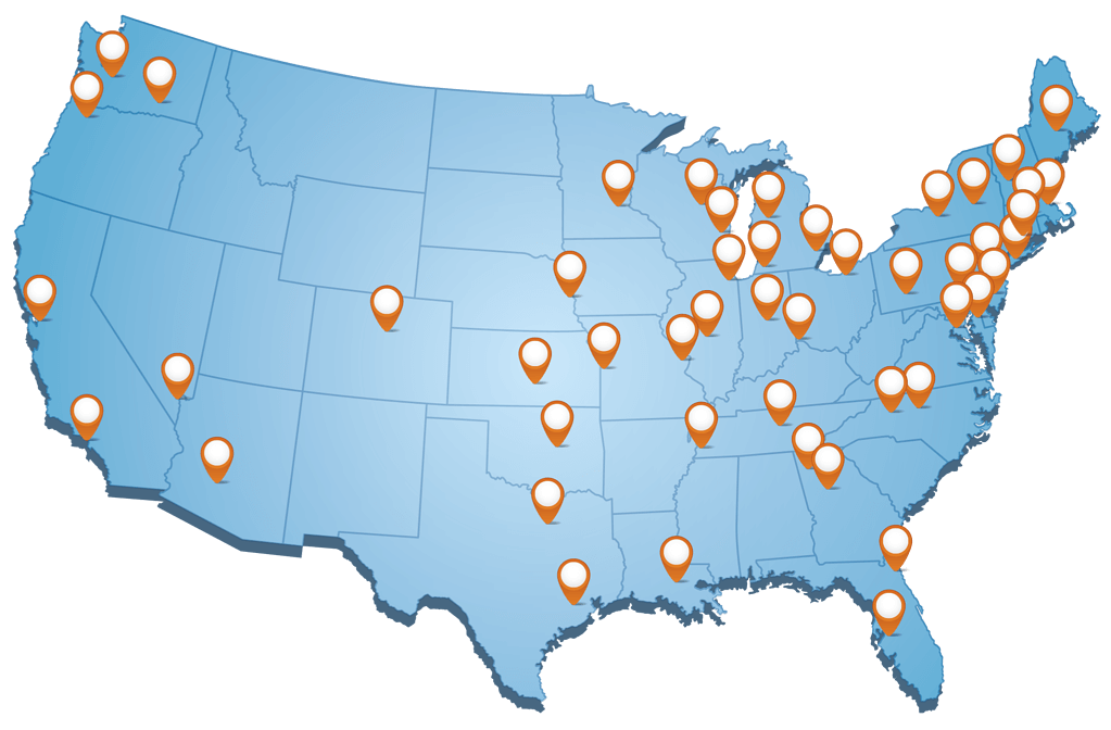 Heller Search Industries and Locations Served